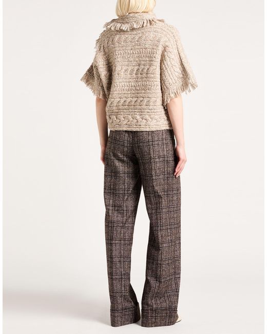 Isabel Marant Natural Stylish Cable Knit Sweater