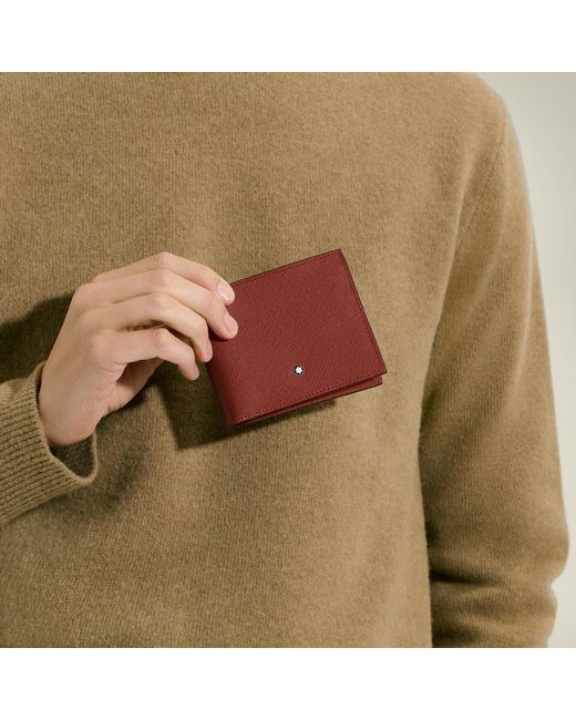 Montblanc Red Wallet 6Cc for men