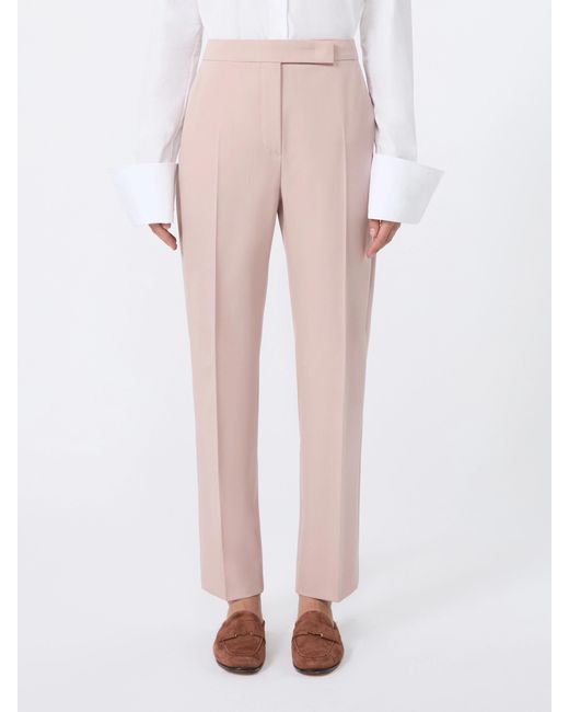 Max Mara Pink Mxmossido Tailored Pants