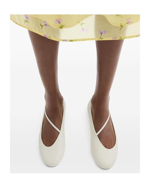 Jil Sander Brown Elyss Ballerinas
