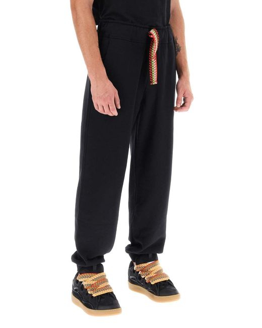 Lanvin Black Elastic Waist Casual Pants
