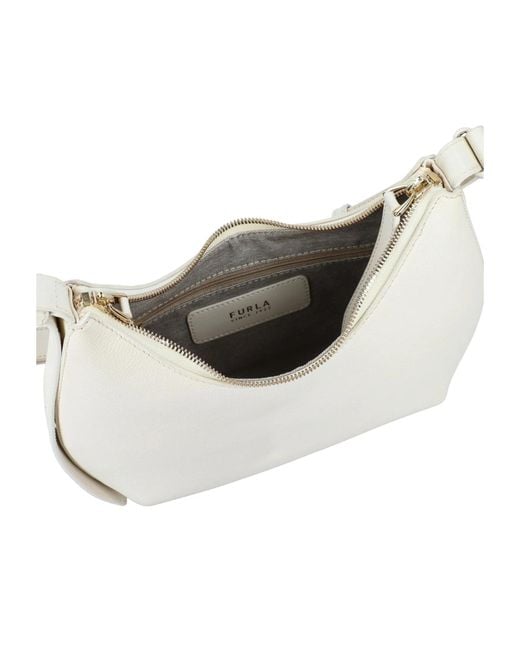 Furla White Goccia S Shoulder Bag