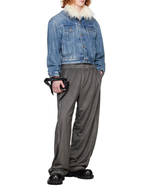 Alexander Wang Gray Mesh Sweatpants for men