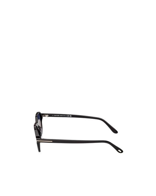 Tom Ford Blue Eyewear Geometric Frame Sunglasses for men