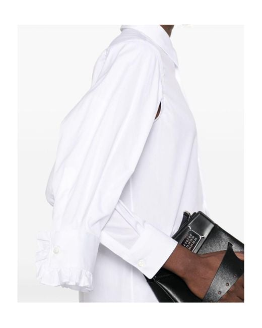 Comme des Garçons White Long Sleeve Shirt