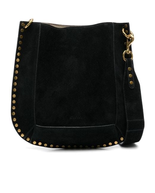 Isabel Marant Black Oskan Suede Cross Body Bag