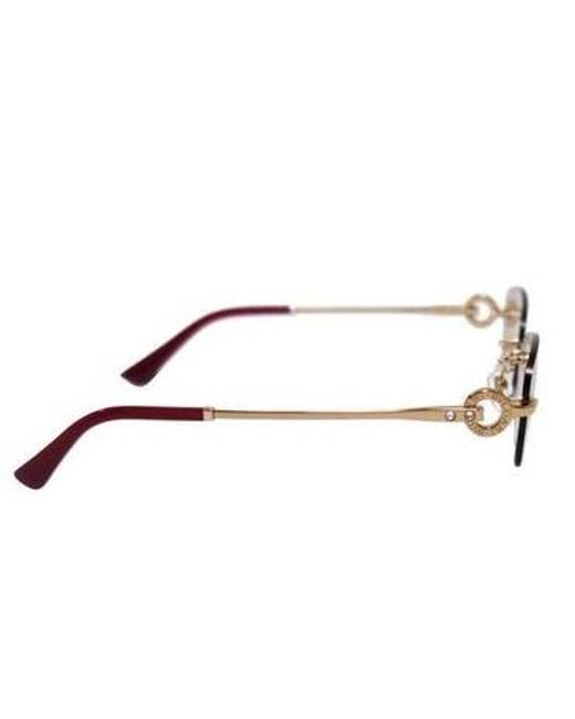 BVLGARI White Rimless Sunglasses