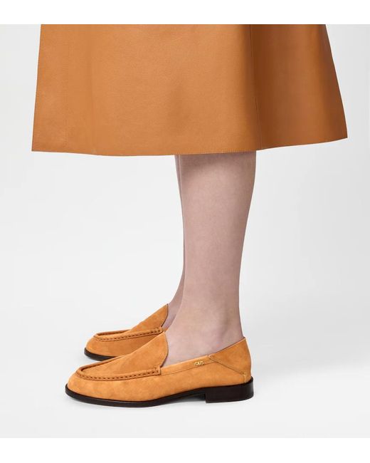 Tod's Brown Round-Toe Loafers