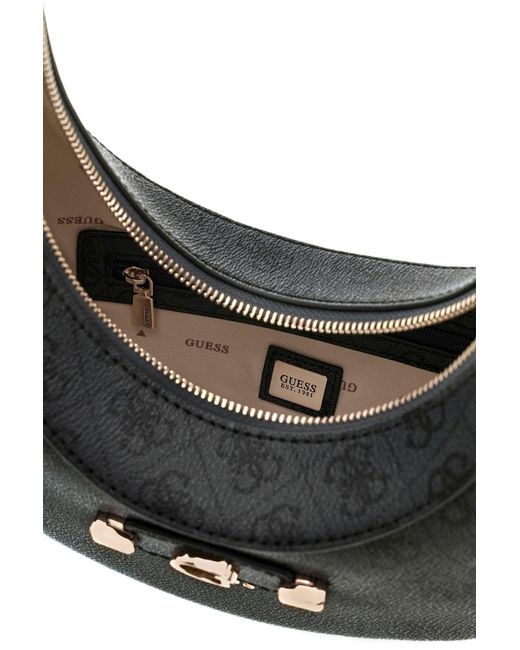 Guess Black Lindsey Hobo Bag