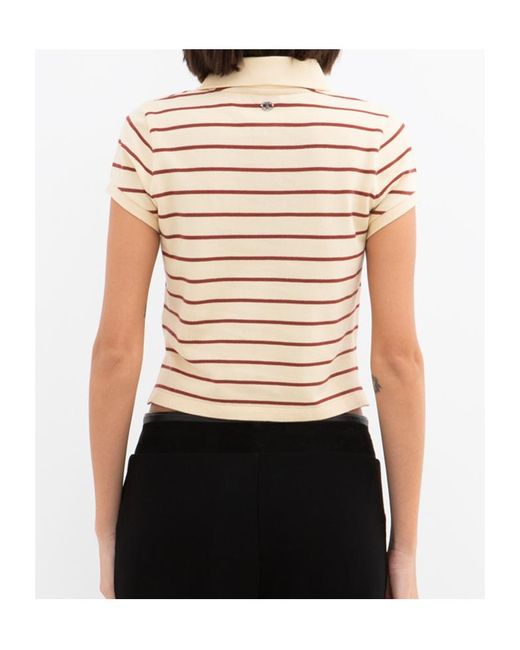 Rabanne Natural Rabanne Striped Polo T-Shirt