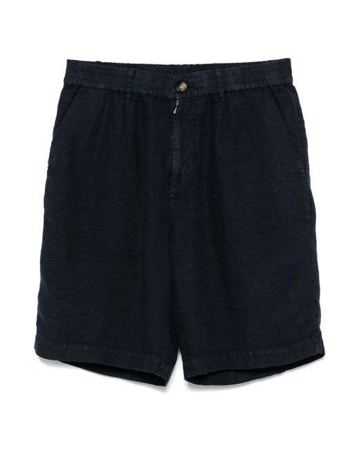 Brunello Cucinelli Blue Elasticated Waistband Bermuda Shorts for men