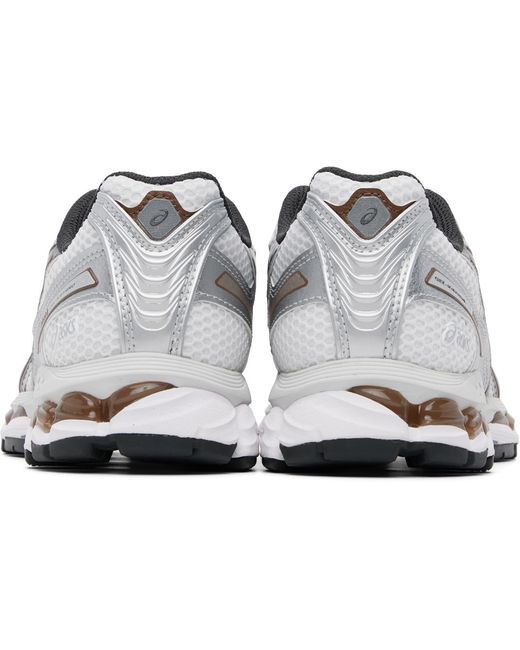 Asics White Mesh Panel Running Shoes for men
