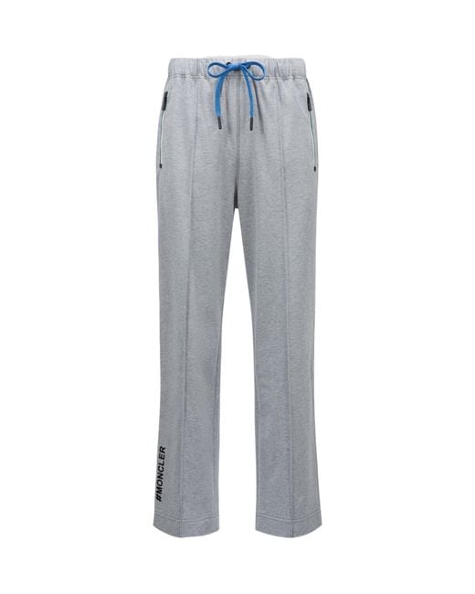 Moncler Gray Logo Trackpants for men