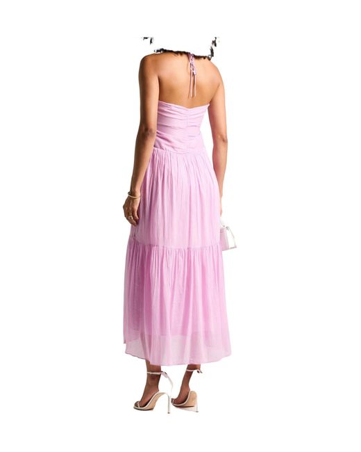 Isabel Marant Pink Sleeveless Waist-Cinching Dress
