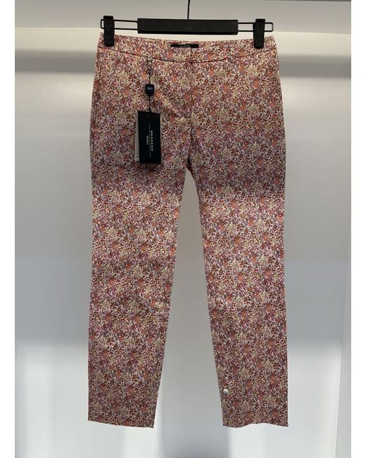 Weekend by Maxmara White Flower Casual Pants