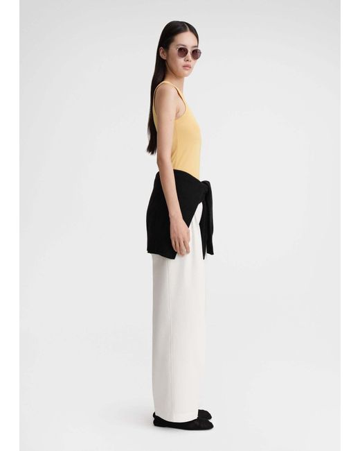 Totême Yellow Totême Fluid Sleeveless Tank Top