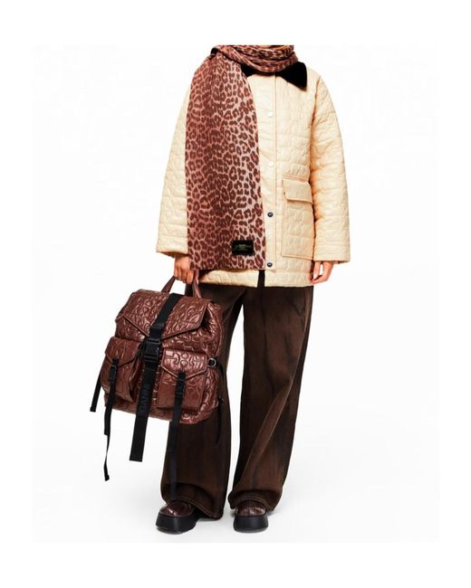Ganni Natural Lightweight Quilted Jacket