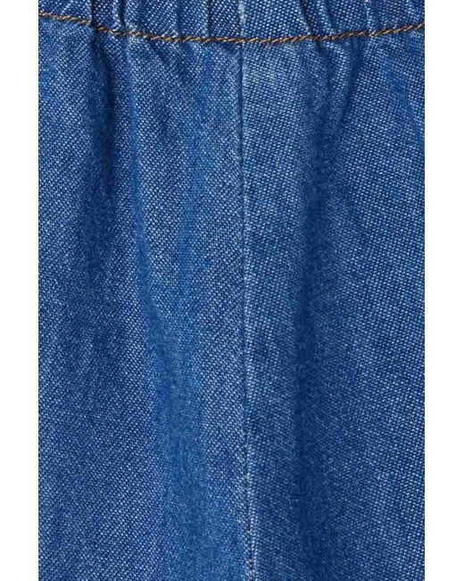 Bonpoint Blue Elastic Waist Casual Pants