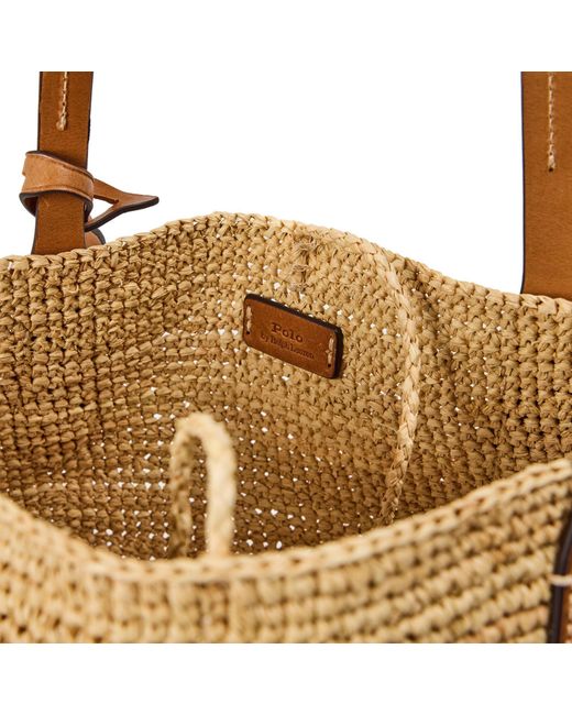 Polo Ralph Lauren Metallic Natural Tote Ld53
