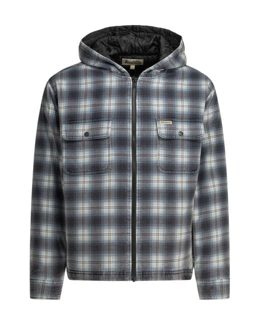 Stussy Gray Long-Sleeved Cotton-Padded Jacket for men
