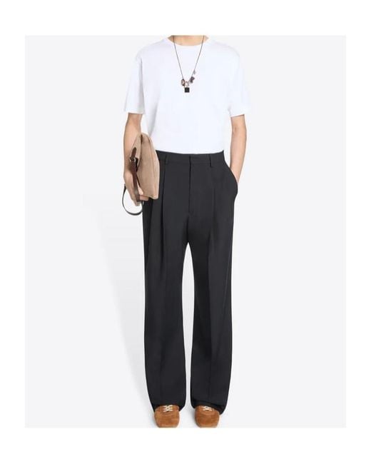 Dries Van Noten White Suede Tote Bag for men