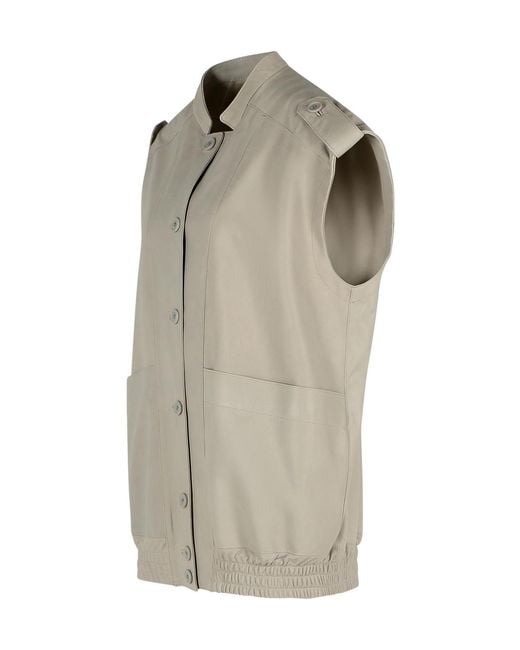 Salvatore Santoro Gray Leather Jacket