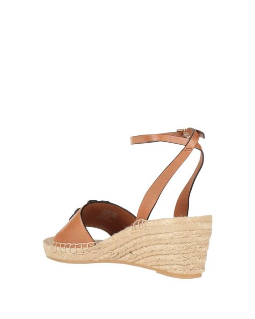 Tory Burch Metallic Leather Wedge-Heel Espadrilles