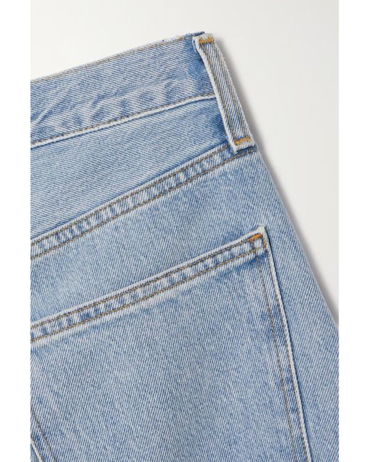 Agolde Blue High Waist Denim Trousers