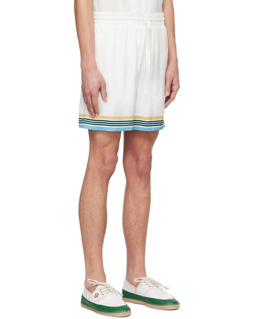 Casablanca White Shorts for men