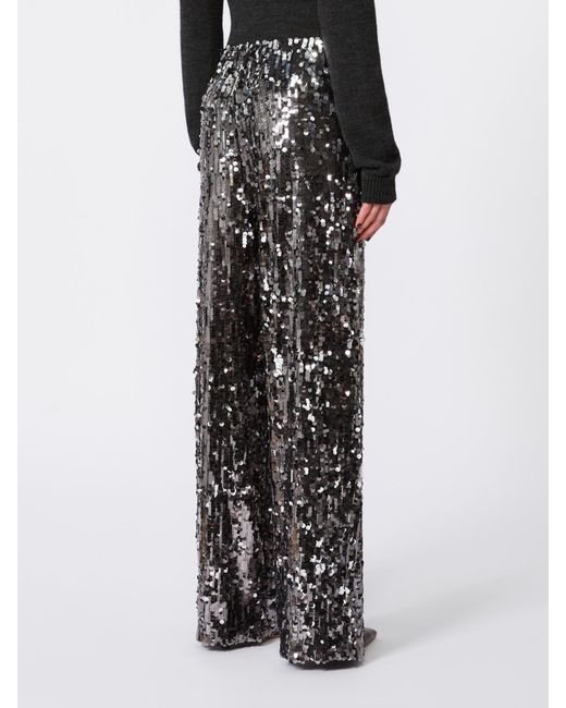Weekend by Maxmara Multicolor Tulle Sequined Trousers