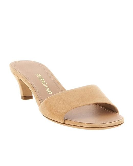 Ferragamo Natural Tatiana Sandals