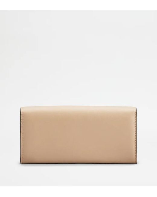 Tod's Natural Snap Wallet
