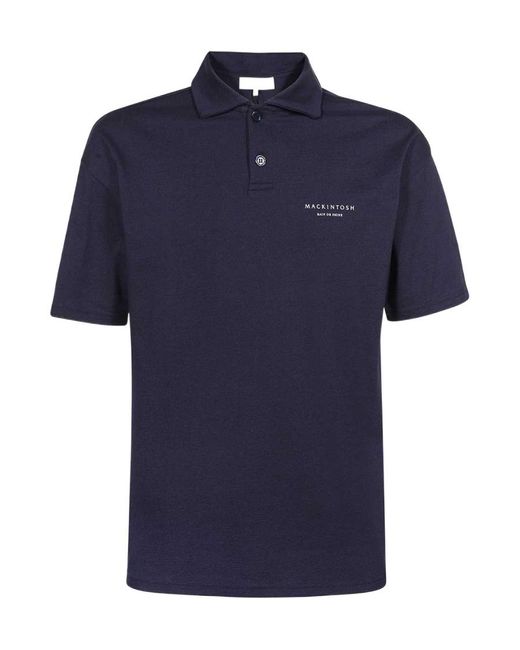Mackintosh Blue Logo Polo Shirt for men
