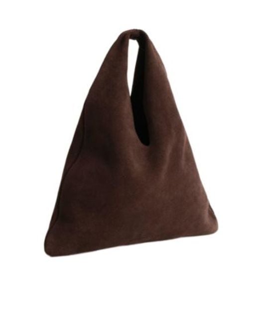Manebí Brown Manebí Louis Suede Shoulder Bag
