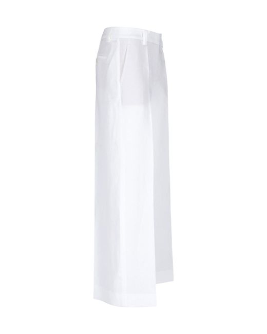 Incotex White Belt Loops Slacks