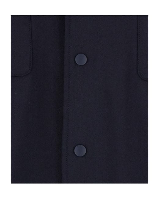 Aspesi Blue Long-Sleeved Shirt for men