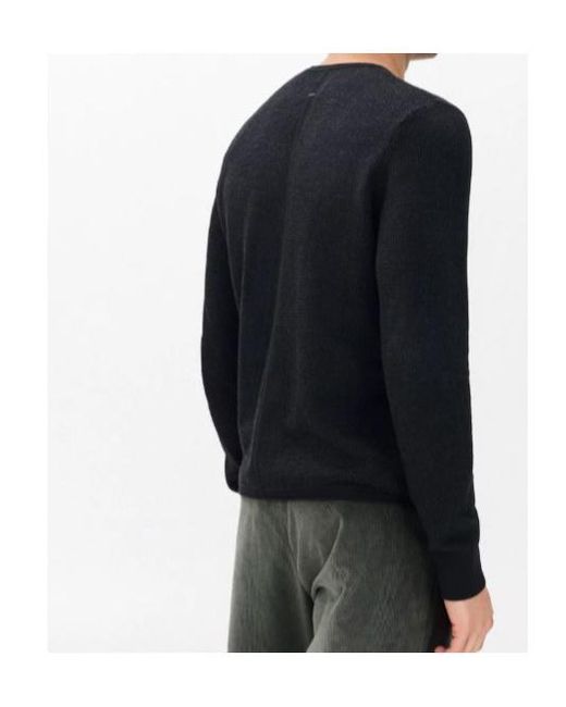 Rag & Bone Black Gregory Crewneck Sweater for men
