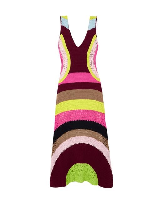 Gabriela Hearst Multicolor Ocon Striped Wool And Cashmere-Blend Maxi Dress