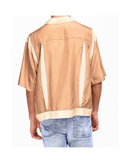 DSquared² Natural Button-Down Short-Sleeved Shirt for men