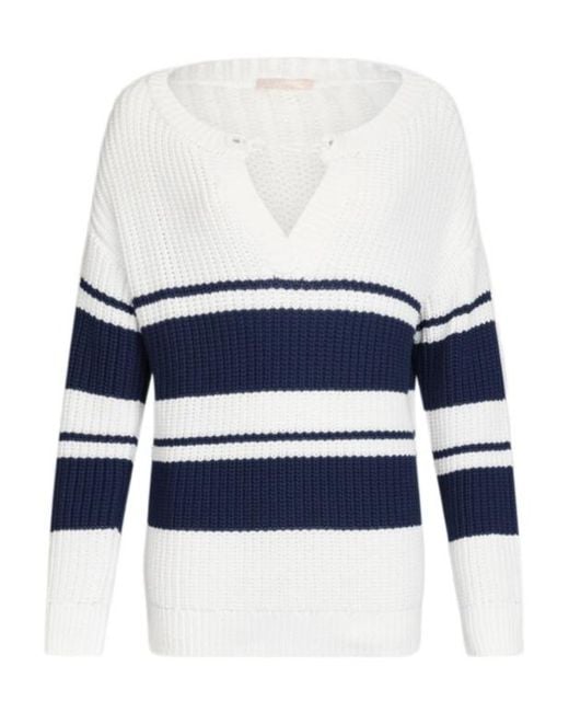 Liu Jo Blue Striped Pullover