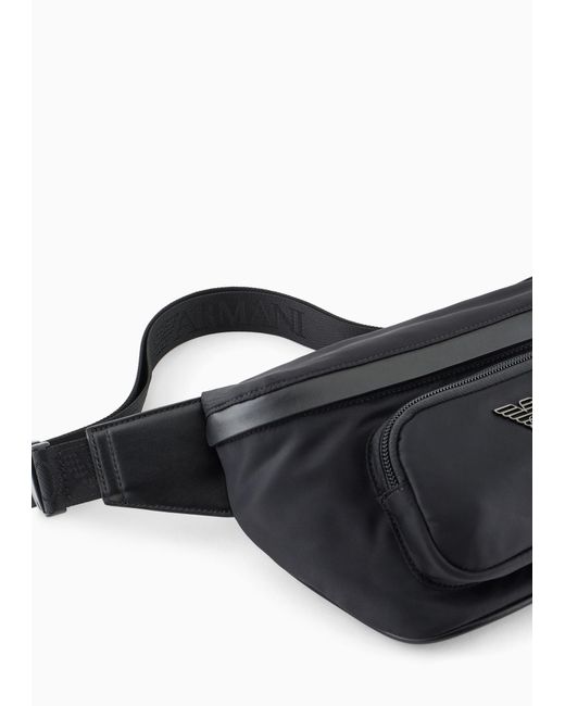 Giorgio Armani Black Emporio Armani Asv Belt Bag for men