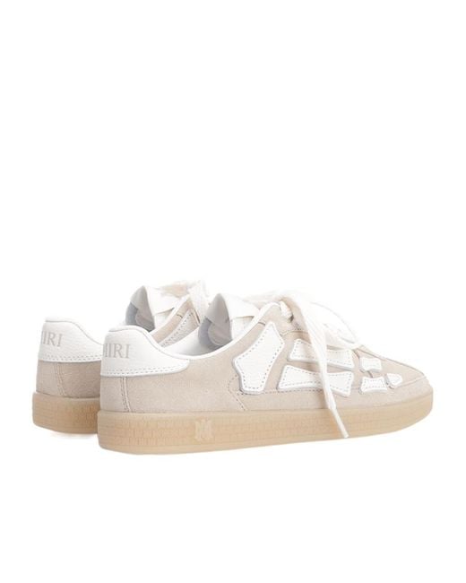 Amiri White Pacific Bones Almond Toe Sneakers