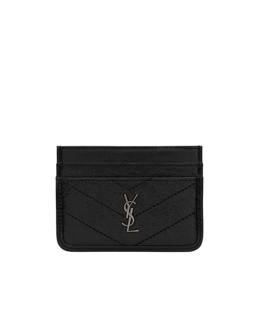 Saint Laurent Black Niki Card Case