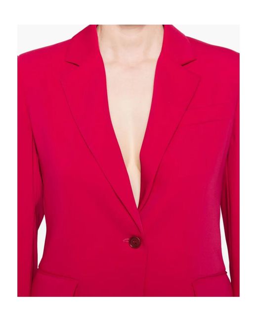 P.A.R.O.S.H. Pink Single-Breasted Blazer