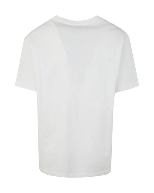 Etro White Pegaso Embroidered Crewneck T-Shirt