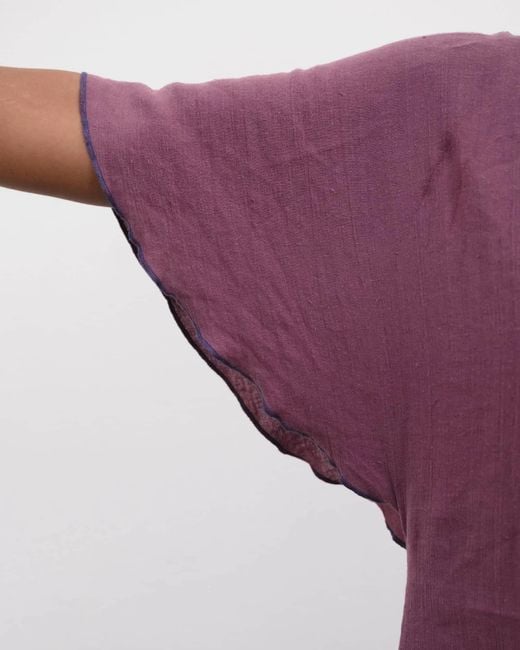 Baserange Purple Loose Dress