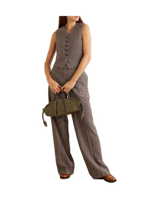 Fortela Brown Demi Mélange Wool-Blend Tweed Vest