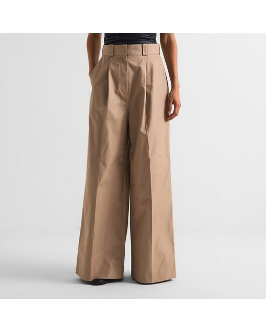 Balenciaga Natural Wide Leg Trousers