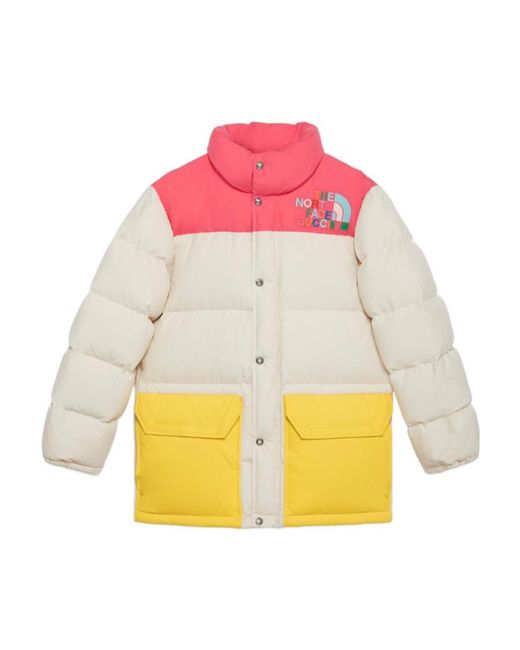 Gucci Pink X The North Face Logo Down Jacket