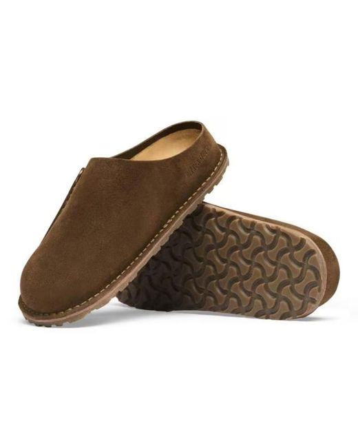 Birkenstock Brown Zermatt Premium Slippers for men